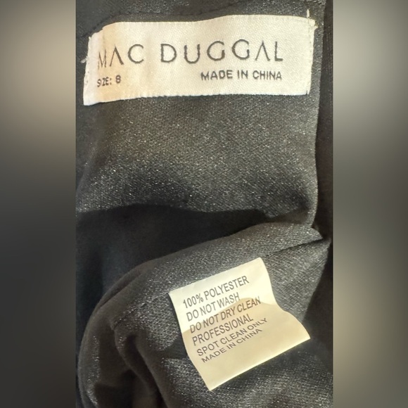 Mac Duggal Floral Embellished Jersey Fitted Gown NWT Style 11817 - Picture 7 of 8